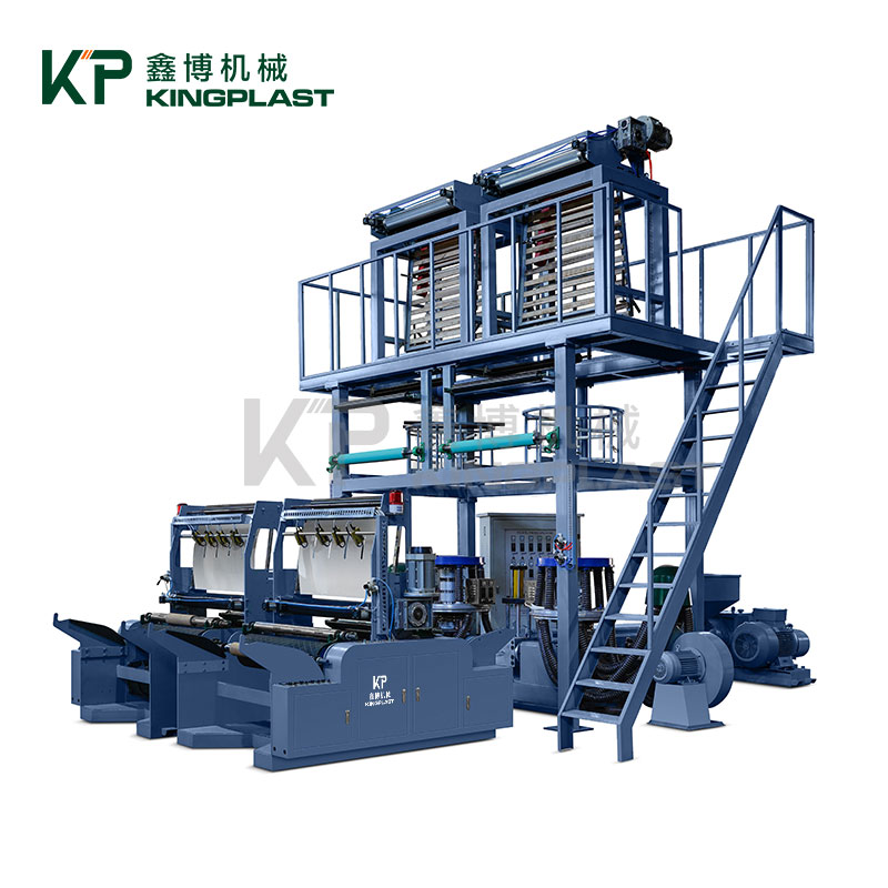 Single Screw Double Die Kepala Film Blowing Machine